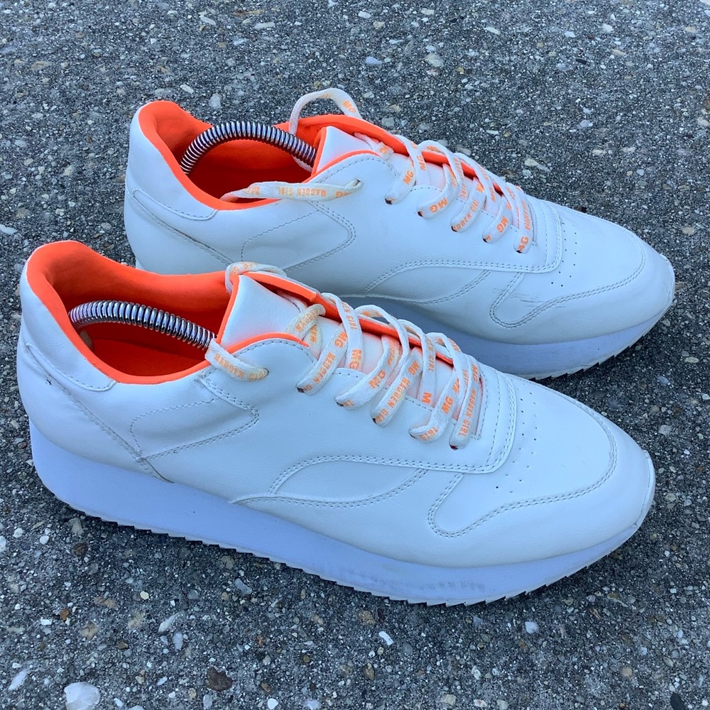 Madden‎ Girl Angeles White Platform Sneakers Size 11M